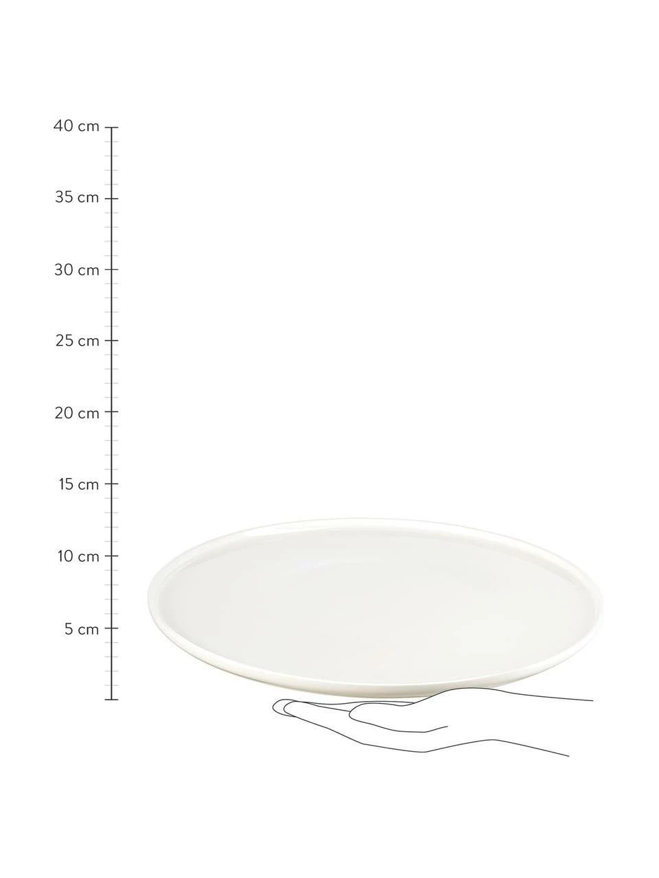 Asa Assiette plate porcelaine Oco, 6 pièces, Ø 32 cm 5 Asa Assiette plate porcelaine Oco, 6 pièces, Ø 32 cm – Image 3
