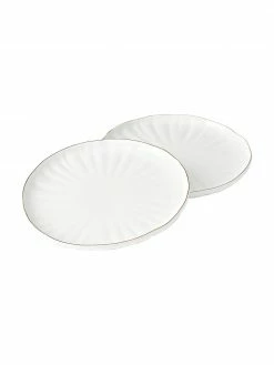 Westwing Collection Assiette plate porcelaine Sali, 2 pièces, Ø 26 cm -Cuisine Soldes 2022 Assiette plate porcelaine Sali 2 pieces 4
