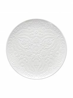 Assiette plate porcelaine blanche Ornament, 2 pièces, Ø 30 cm