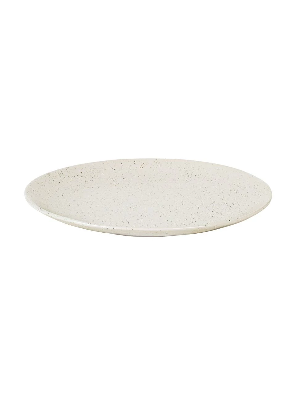 Broste Copenhagen Assiette plate rustique grès cérame faite main blanc crème Nordic Vanilla, 4 pièces, Ø 26 cm 6 Broste Copenhagen Assiette plate rustique grès cérame faite main blanc crème Nordic Vanilla, 4 pièces, Ø 26 cm – Image 4