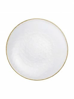 Cote Table Assiette plate verre Orphee, 2 pièces, Ø 28 cm