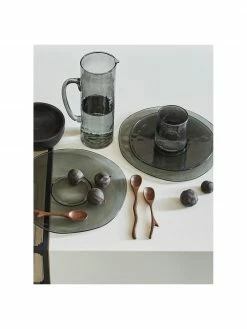 Urban Nature Culture Assiette plate verre recyclé faite main Phil, Ø 28 cm -Cuisine Soldes 2022 Assiette plate verre recycle faite main Phil 3