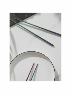 Westwing Collection Baguettes arc-en-ciel Shine, 2 paires, long. 23 cm -Cuisine Soldes 2022 Baguettes arc en ciel Shine 2 paires 2