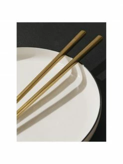 Westwing Collection Baguettes dorées en acier inoxydable Shine, 2 paires, long. 23 cm -Cuisine Soldes 2022 Baguettes dorees en acier inoxydable Shine 2 paires 2