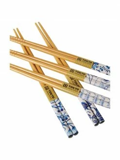 Baguettes en bambou Flora Japonica, 5 paires, long. 23 cm -Cuisine Soldes 2022 Baguettes en bambou Flora Japonica 5 paires 5