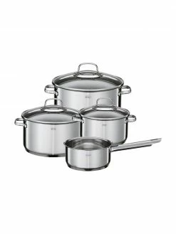 Batterie de cuisine induction inox Elegance, 4 élém., Lot de différentes tailles
