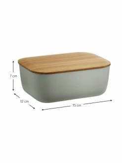 Rig-Tig Beurrier couvercle en bambou Box-It, larg. 15 x haut. 7 cm -Cuisine Soldes 2022 Beurrier couvercle en bambou Box It 1
