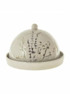 Bloomingville Beurrier rustique en grès fait main Bea, Ø 60 cm