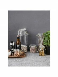 House Doctor Bocal de conservation avec détail doré Vario, différentes tailles, Ø 13 x haut. 24 cm, 1,9 l -Cuisine Soldes 2022 Bocal de conservation avec detail dore Vario differentes tailles 5