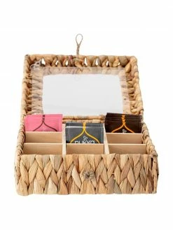 Bloomingville Boîte à thé en jacinthe d'eau Iden, larg. 23 x haut. 10 cmDisponibilité limitée -Cuisine Soldes 2022 Boite a the en jacinthe deau Iden 4