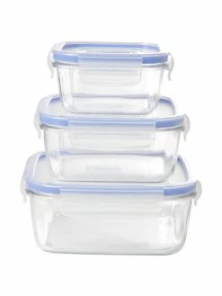 Boîte de rangement Pure, 3 élém., Lot de différentes tailles