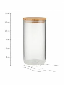 Boîte de rangement avec couvercle en bois Woodlock, Ø 11 x haut. 28 cm, 2,3 l -Cuisine Soldes 2022 Boite de rangement avec couvercle en bois Woodlock 2