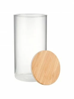 Boîte de rangement avec couvercle en bois Woodlock, Ø 11 x haut. 28 cm, 2,3 l -Cuisine Soldes 2022 Boite de rangement avec couvercle en bois Woodlock 3