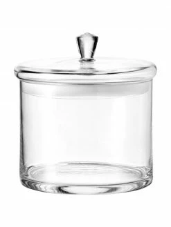 Leonardo Boîte de rangement en verre faite main Top, Ø 18 x haut. 20 cm