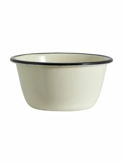 Nordal Bol à céréales émaillé avec bord peint à la main Ginger, 2 pièces, Ø 16 x haut. 8 cm