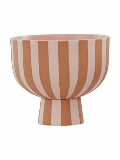 Bol à fruits artisanal caramel/rose Toppu, Ø 13 x haut. 15 cmDisponibilité limitée