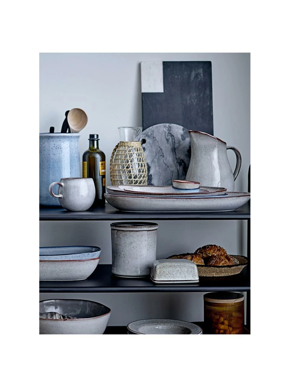 Bloomingville Bol apéritif en grès fait main Sandrine, 2 pièces Ø 8 cm, Ø 8 x haut. 4 cm 4 Bloomingville Bol apéritif en grès fait main Sandrine, 2 pièces Ø 8 cm, Ø 8 x haut. 4 cm – Image 2