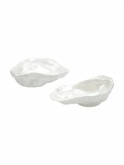 Bol apéritif en porcelaine coquillage Kelia, 2 pièces, larg. 13 x haut. 4 cm -Cuisine Soldes 2022 Bol aperitif en porcelaine coquillage Kelia 2 pieces 2