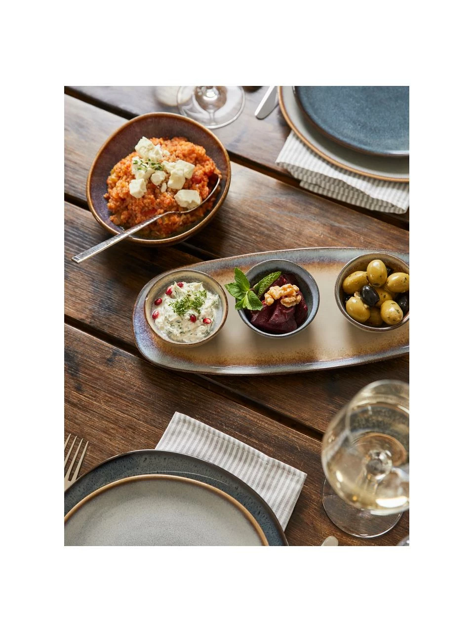 Bol apéritif sur plateau Nomimono, 4 élém., Lot de différentes tailles 5 Bol apéritif sur plateau Nomimono, 4 élém., Lot de différentes tailles – Image 3