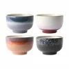 HKliving Bol artisanal 70's, 4 élém., Ø 14 x haut. 8 cm -Cuisine Soldes 2022 Bol artisanal 70s 4 elem