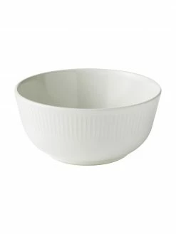 Bol blanc Groove, 4 pièces, Ø 15 x haut. 7 cm