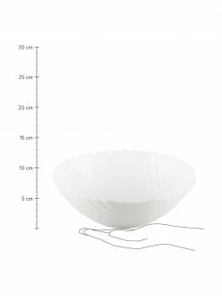Bol coquille en verre blanc Shell, Ø 24 cm, Ø 24 x haut. 8 cmDisponibilité limitée -Cuisine Soldes 2022 Bol coquille en verre blanc Shell O 24 cm 2