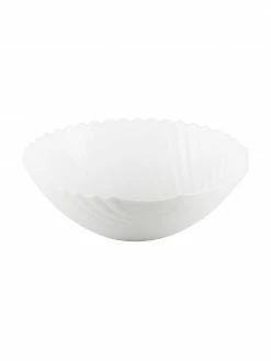 Bol coquille en verre blanc Shell, Ø 24 cm, Ø 24 x haut. 8 cmDisponibilité limitée
