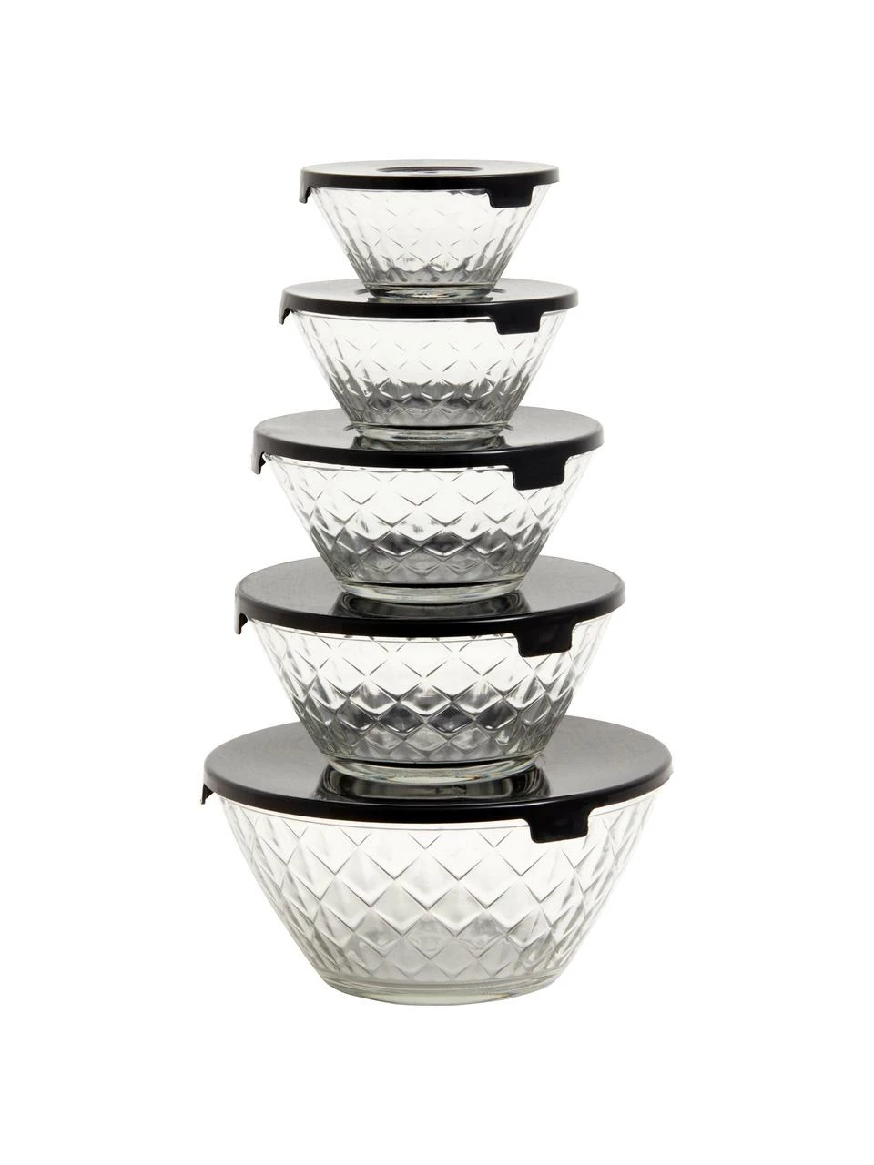 Nordal Bol de rangement Marco, 5 élém., Lot de différentes tailles 3 Nordal Bol de rangement Marco, 5 élém., Lot de différentes tailles