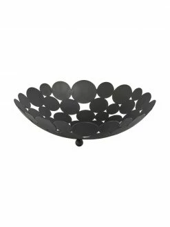 Bol de rangement noir Drops, Ø 29 x haut. 9 cm