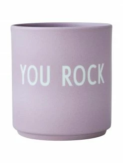 Design Letters Bol design avec lettrage Favourite YOU ROCK, Ø 8 x 9 cm, 250 ml