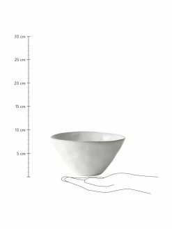 Dutch Rose Bol en grès blanc Organic, 4 pièces, Ø 14 x haut. 7 cmDisponibilité limitée -Cuisine Soldes 2022 Bol en gres blanc Organic 4 pieces 2