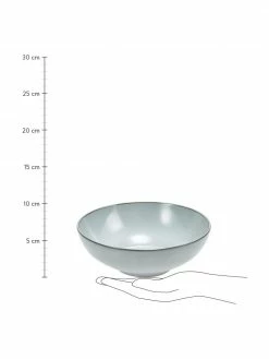 Westwing Collection Bol en grès bleu gris fait main Thalia, 2 pièces, Ø 18 x haut. 6 cm -Cuisine Soldes 2022 Bol en gres bleu gris fait main Thalia 2 pieces 2