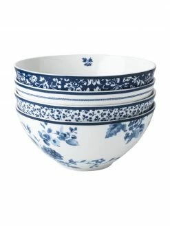 Laura Ashley Bol en porcelaine Candy Rose, 4 pièces, Ø 16 x haut. 8 cm, 800 ml