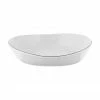 Broste Copenhagen Bol en porcelaine avec bord noir, fait main Salt, 2 pièces, Ø 20 cm, Ø 20 x haut. 4 cm -Cuisine Soldes 2022 Bol en porcelaine avec bord noir fait main Salt 2 pieces O 20 cm