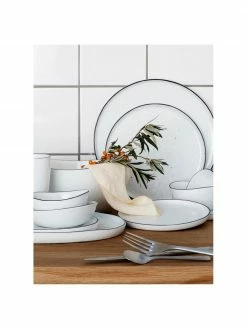 Broste Copenhagen Bol en porcelaine avec bord noir, fait main Salt, 2 pièces, Ø 20 cm, Ø 20 x haut. 4 cm 10 Broste Copenhagen Bol en porcelaine avec bord noir, fait main Salt, 2 pièces, Ø 20 cm, Ø 20 x haut. 4 cm -Cuisine Soldes 2022 Bol en porcelaine avec bord noir fait main Salt 2 pieces O 20 cm 2