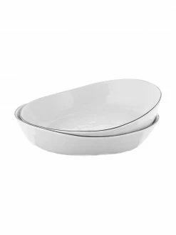 Broste Copenhagen Bol en porcelaine avec bord noir, fait main Salt, 2 pièces, Ø 20 cm, Ø 20 x haut. 4 cm 12 Broste Copenhagen Bol en porcelaine avec bord noir, fait main Salt, 2 pièces, Ø 20 cm, Ø 20 x haut. 4 cm -Cuisine Soldes 2022 Bol en porcelaine avec bord noir fait main Salt 2 pieces O 20 cm 4