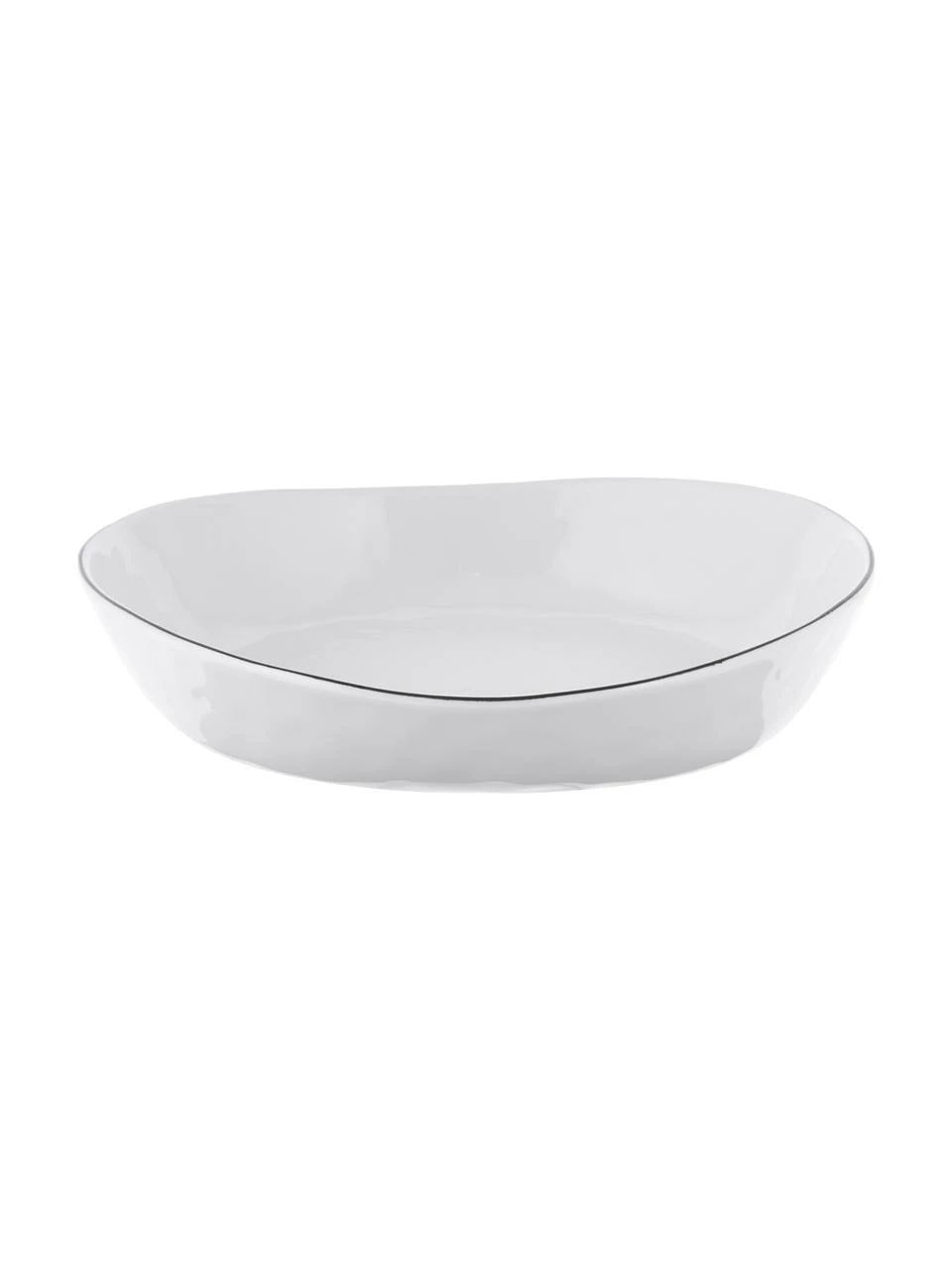 Broste Copenhagen Bol en porcelaine avec bord noir, fait main Salt, 2 pièces, Ø 20 cm, Ø 20 x haut. 4 cm 3 Broste Copenhagen Bol en porcelaine avec bord noir, fait main Salt, 2 pièces, Ø 20 cm, Ø 20 x haut. 4 cm
