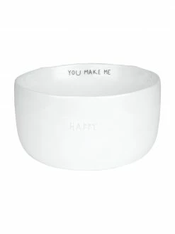 Räder Bol en porcelaine fait main Happy, Ø 14 cm, Ø 14 x haut. 7 cm