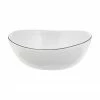 Broste Copenhagen Bol en porcelaine fait main Salt Ø 17 cm, 4 pièces, larg. 17 x prof. 15 cm