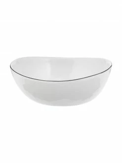 Broste Copenhagen Bol en porcelaine fait main Salt Ø 17 cm, 4 pièces, larg. 17 x prof. 15 cm