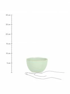 Urban Nature Culture Bol en porcelaine vert menthe à bord doré Good Morning, Ø 14 cm -Cuisine Soldes 2022 Bol en porcelaine vert menthe a bord dore Good Morning 2