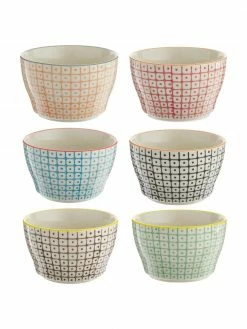 Bloomingville Bol maison de campagne Carla, 6 élém., Ø 11 x haut. 7 cm