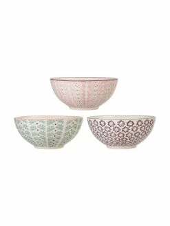 Bloomingville Bol maison de campagne Maya, 3 élém., Ø 17 x haut. 8 cm