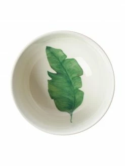 Westwing Collection Bol porcelaine Fine Bone China motif tropical Timba, 4 élém., Ø 14 x haut. 7 cm -Cuisine Soldes 2022 Bol porcelaine Fine Bone China motif tropical Timba 4 elem 4