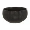 Bloomingville Bols à surface rainurée noire mate Neri, 2 pièces, Ø 15 x haut. 8 cm -Cuisine Soldes 2022 Bols a surface rainuree noire mate Neri 2 pieces