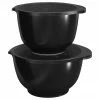 Rosti Bols de cuisine noirs Margrethe, 2 élém., Lot de différentes tailles