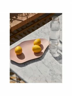 Westwing Collection Carafe à eau artisanale bord doré Minna, Ø 10 x haut. 25 cm, 1,1 l -Cuisine Soldes 2022 Carafe a eau artisanale bord dore Minna 2