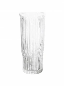 Bloomingville Carafe à eau avec relief rainuré Ronja, 1 L, haut. 23 cm, 1 l