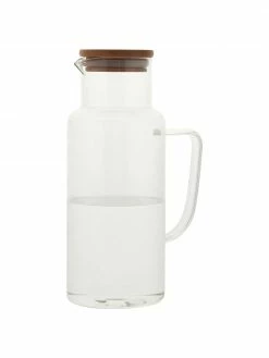 Andrea House Carafe avec couvercle bambou Jarro, 1 L, haut. 23 cm, 1 l