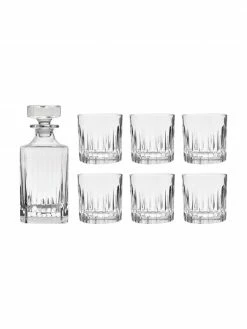 RCR Carafe et verres à whiskey cristal Timeless, 7 élém., Lot de différentes taillesSeulement 1 produit disponible
